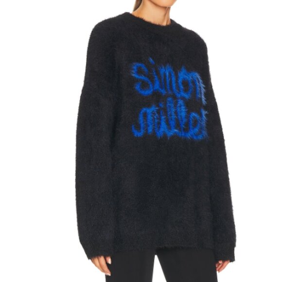 Simon Miller Logo Fuzzy Sweater in Nylon-knit - Picture 1 of 14
